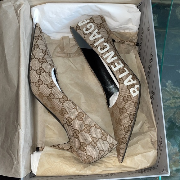 New authentic Gucci/BALENCIAGA pointed pumps (Limited edition) - Picture 14 of 16